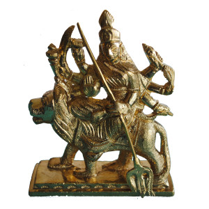 Brass Durga Idol L 4 x B 1.2 X H 5 INCH Approx