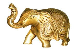 Brass Elephant L 4 x B 2 X H 3 INCH Approx