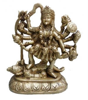 Brass Maha Kali Idol L 4.5 x B 2.5 X H 6.5 INCH Approx