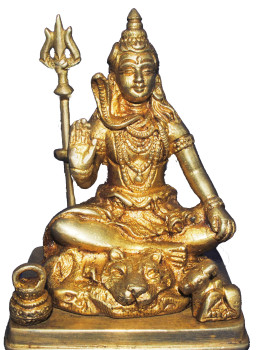 Brass Shiva Idol L 4 x B 3 X H 6 INCH Approx